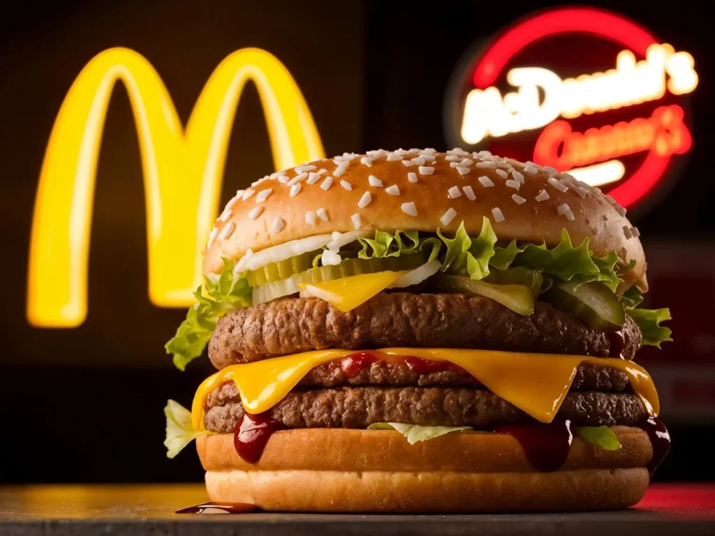 hamburger-with-cheese-mcdonalds-background